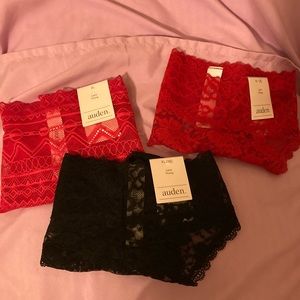 Auden lace thongs - set of 3 XL